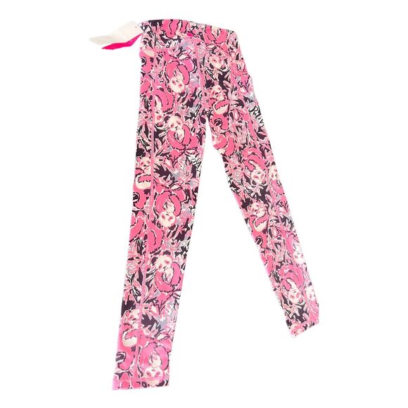 Lilly Pulitzer Women Size XXS Weekender Pink Panda Hanging with my Boo Leggings - Picture 4 of 13